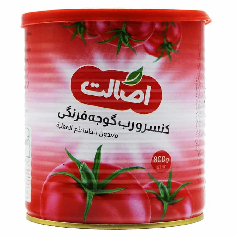 رب گوجه فرنگی اصالت تهیه شده از محصولات تازه کشاورزی